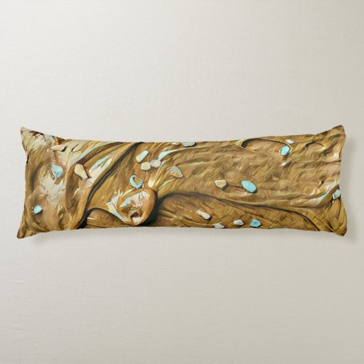 Schokoladenkuchen, geschmolzen seitenschläferkissen (Vorderseite)