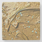 Schokoladenkuchen, geschmolzen steinuntersetzer (Vorderseite)