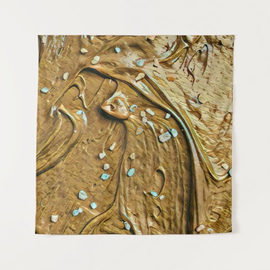 Schokoladenkuchen, geschmolzen wandteppich (Vorderseite (Horizontal))