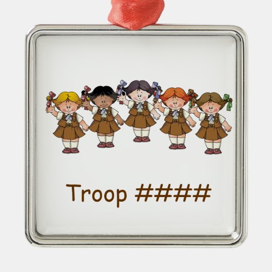 Schokoladenkuchen-Gruppe Silbernes Ornament (Vorne)