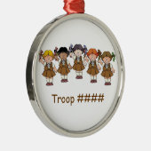 Schokoladenkuchen-Gruppe Silbernes Ornament (Rechts)