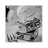 Schokoladenkuchen Gummistempel (Prägung)