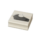 Schokoladenkuchen, handgeschnitzte Creme Slice Des Gummistempel (Stempel)