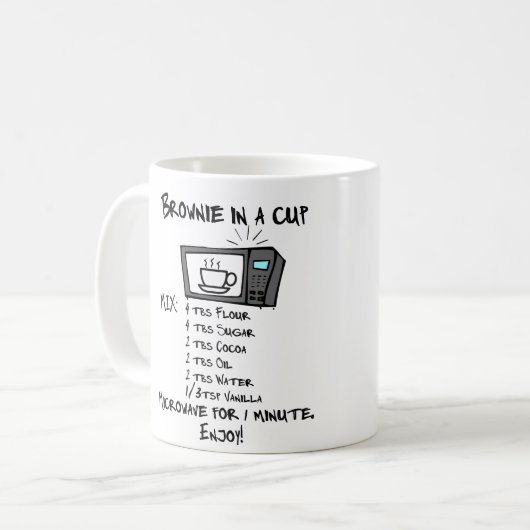 SCHOKOLADENKUCHEN IN EINER SCHALE! KAFFEETASSE (Vorderseite Links)