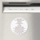 Schokoladenkuchen in einer Tasse Rezept 2 Magnet (In Situ (Geschirrspüler))