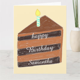 Schokoladenkuchen Karte