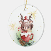 Schokoladenkuchen Keramik Ornament (Links)