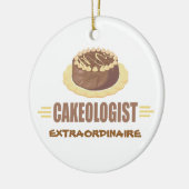 Schokoladenkuchen Keramikornament (Links)