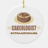 Schokoladenkuchen Keramikornament (Hinten)