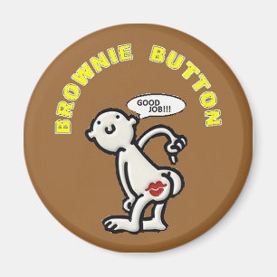 SCHOKOLADENKUCHEN-KNOPF MAGNET