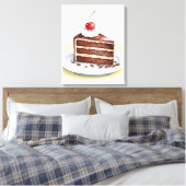 Schokoladenkuchen Leinwand Wand an Wand Kunst (Insitu (Schlafzimmer))