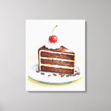 Schokoladenkuchen Leinwand Wand an Wand Kunst