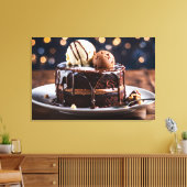 Schokoladenkuchen Leinwanddruck (Insitu (Wohnzimmer))