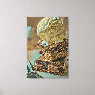 Schokoladenkuchen Leinwanddruck