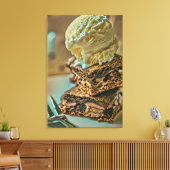 Schokoladenkuchen Leinwanddruck (Insitu (Wohnzimmer))