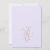 Schokoladenkuchen Lila Brown 30. Geburtstagsgesche Einladung (Rückseite)