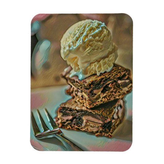 Schokoladenkuchen Magnet (Vertikal)