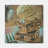 Schokoladenkuchen Magnet (Vorne)