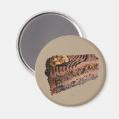Schokoladenkuchen Magnet (Vorderseite/Rückseite)