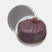 Schokoladenkuchen Magnet (Vorderseite/Rückseite)