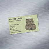 Schokoladenkuchen Magnetische Visitenkarte (Beispiel)