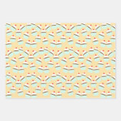 Schokoladenkuchen mit Creme und Kirsche oben Geschenkpapier Set (Vorderseite 3)