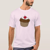 Schokoladenkuchen mit Kirsche T-Shirt (Vorderseite)