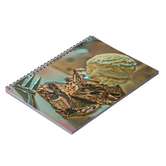 Schokoladenkuchen Notizblock (Linke Seite)