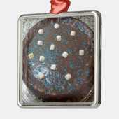 Schokoladenkuchen Ornament Aus Metall (Links)