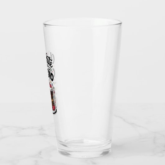 Schokoladenkuchen-Party Glas (Links)