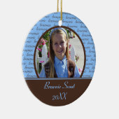 Schokoladenkuchen-Pfadfinder-Foto-Verzierung Keramik Ornament (Rechts)