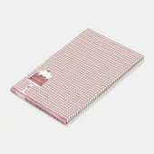 Schokoladenkuchen Post-it Klebezettel (angewinkelt)