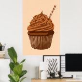 Schokoladenkuchen Poster (Heimbüro)