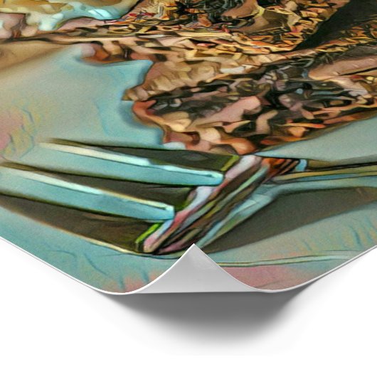 Schokoladenkuchen Poster (Ecke)