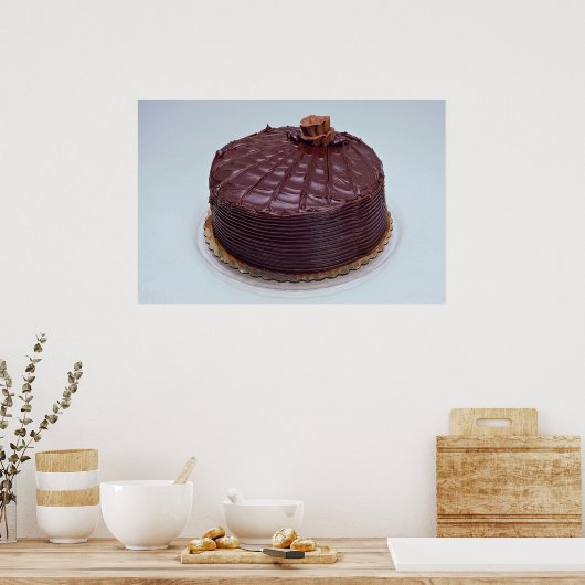 Schokoladenkuchen Poster (Küche)