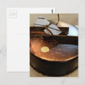 Schokoladenkuchen Postkarte (Vorne/Hinten)