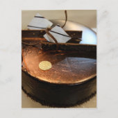 Schokoladenkuchen Postkarte (Vorderseite)