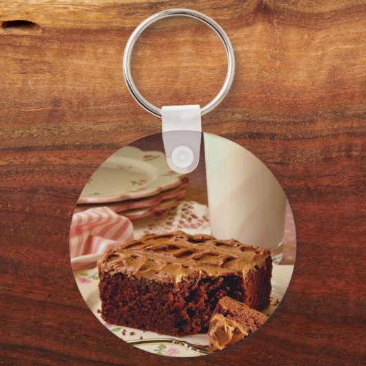 Schokoladenkuchen Schlüsselanhänger (Vorderseite)
