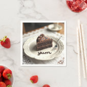 Schokoladenkuchen Serviette (Beispiel)