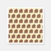 Schokoladenkuchen Serviette (Vorderseite)