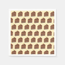 Schokoladenkuchen Serviette