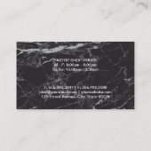 Schokoladenkuchen und Schokolade | Whisky Visitenkarte (Rückseite)