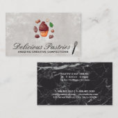 Schokoladenkuchen und Schokolade | Whisky Visitenkarte (Vorne/Hinten)