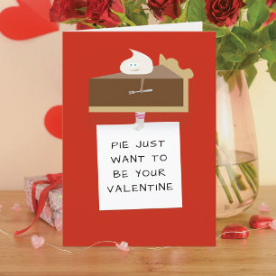 Schokoladenkuchen Valentinstagskarte Karte