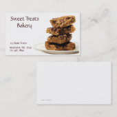 Schokoladenkuchen-Visitenkarte Visitenkarte (Vorne/Hinten)