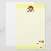 Schokoladenkuchenbär Briefpapier (Vorne/Hinten)