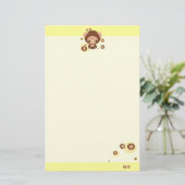 Schokoladenkuchenbär Briefpapier (Stehend Vorderseite)