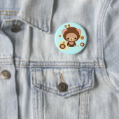 Schokoladenkuchenbär Button (Beispiel)