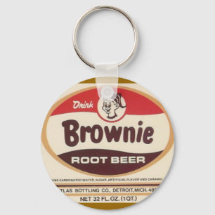 Schokoladenkuchenwurzelbier-Schlüsselanhänger Schlüsselanhänger