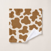 Schokoladenkuh Badhandtuch Set (Waschlappen)